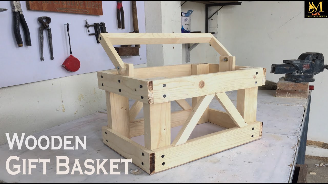 How to Make Wooden basket for Gift DIY Easy Wooden Gift Box Wooden