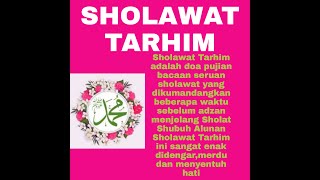 Download lagu SHOLAWAT TARHIM SANGAT MERDU MENYENTUH HATI