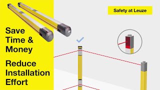 Reduced installation effort with MLD multiple light beam safety devices saves time and money