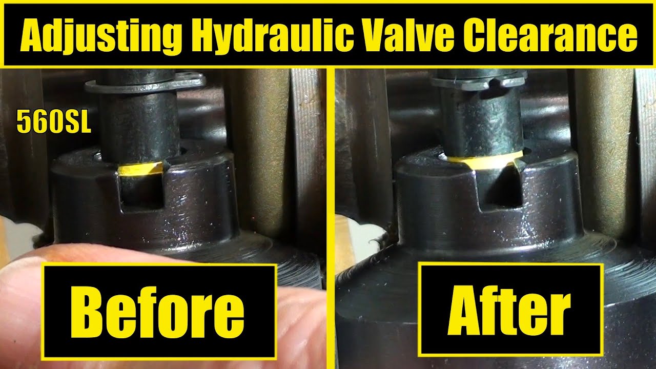 560SL Adjusting Valve Clearance / Compensating Elements / GoNoGo