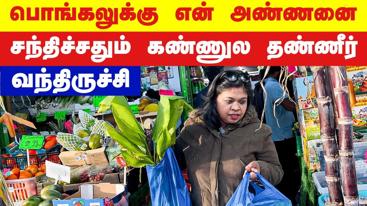 கண் கலங்கிட்டேன்..லண்டன்ல இப்படித்தான் பொங்கல் கொண்டாடுவோம்/Happy Pongal shopping