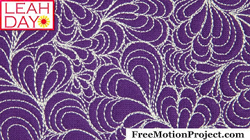How to Quilt a Beautiful All Over Quilting Design - Feather Fans