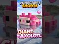 Minecraft mini build | baby axolotl statue build #minecraft #shorts