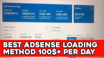 FREE Adsense Loading method course 100$ per day  | Adsense Loading trick / course | adsense loading