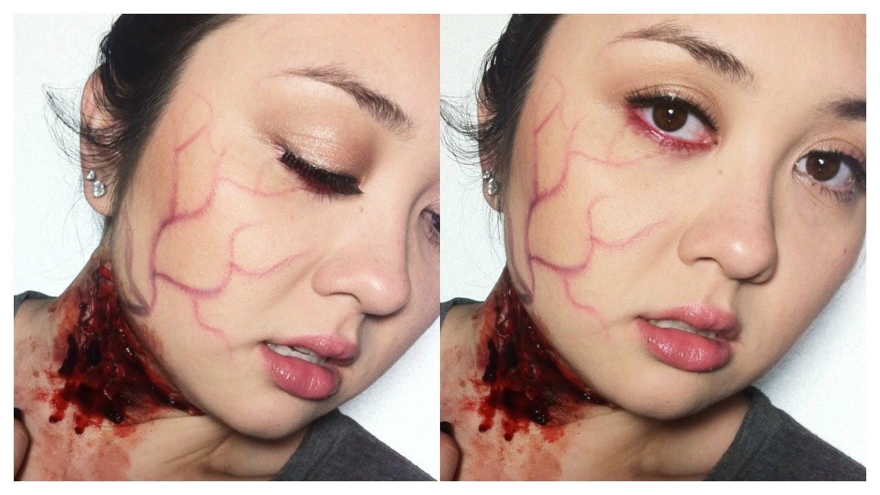 Halloween Vampire Victim Makeup Tutorial YouTube