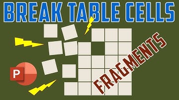 How To Break | Ungroup A Table Cells In MS PowerPoint