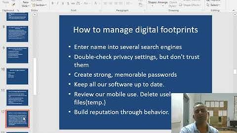 Societal Impact I   Digital footprints etc