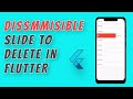 Implementing Slide to delete in Flutter with Dismissible widget