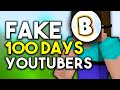 More fake 100 days minecraft youtubers exposed