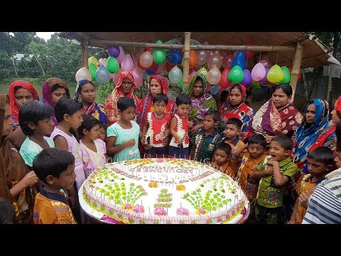 70-pounds-vanilla-cake-making-to-celebrate-1-million-subscribers-with-whole-village-peoples