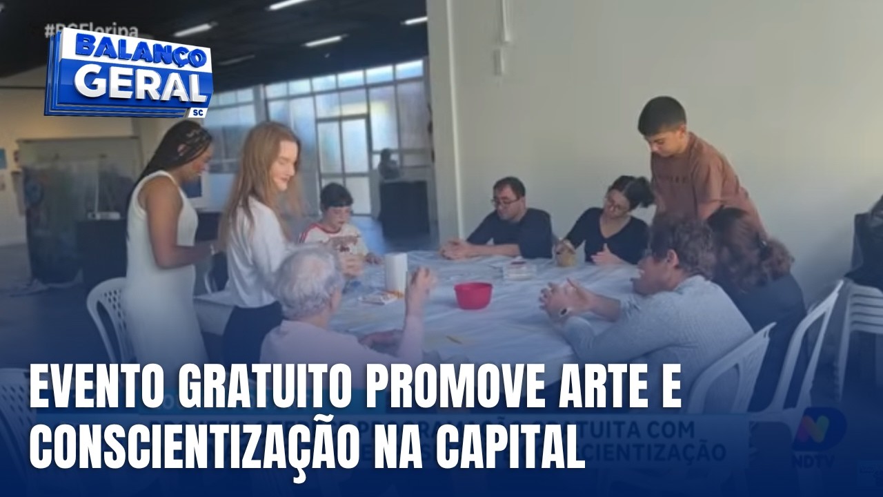 Evento “Loucos por Arte” promove oficinas, teatro e conscientização em Florianópolis