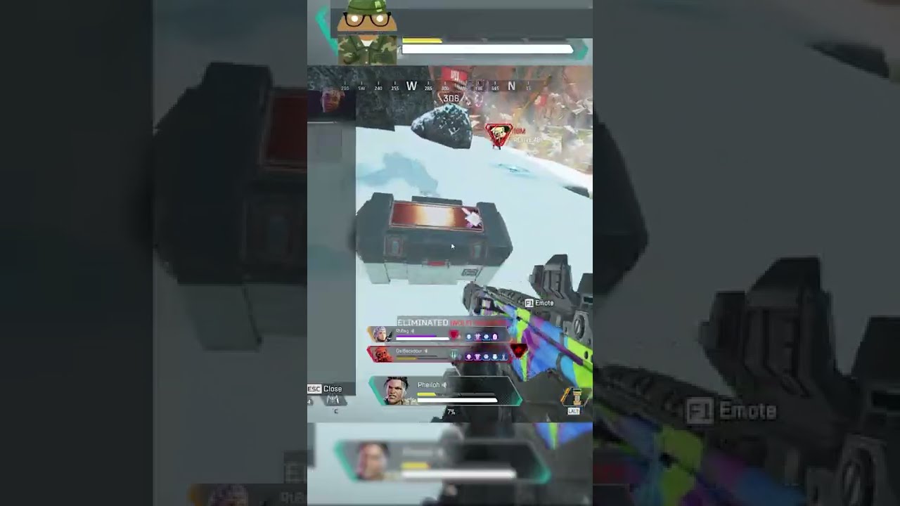 Final ring shenanigans near Survey Camp.#apexlegends #apex #apexseason13 #whattoplay #gaming #shorts