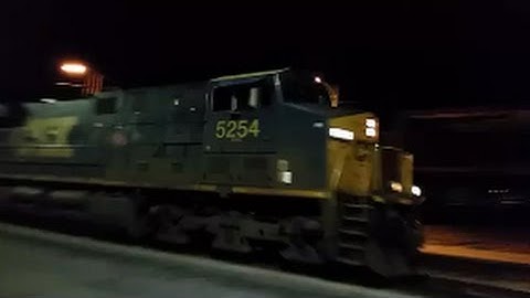 [CSX]5254 ES40DC & ES44AH EFS Leads W955-03 Through Fayetteville NC Empty CSX Ballast Train