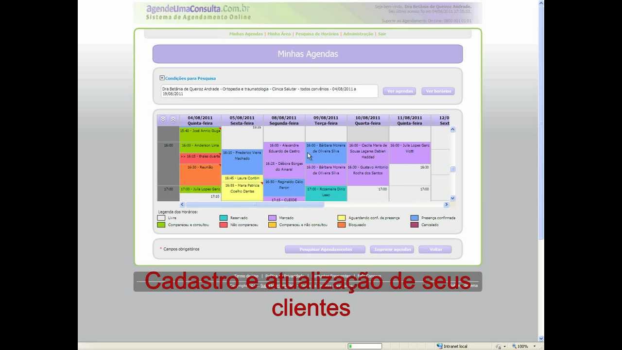 Agendamento OnLine de Consultas  YouTube