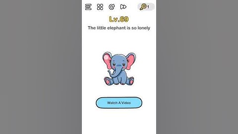 Brain Out level 69 The little elephant is so lonely