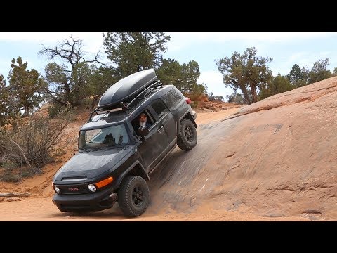 Fj Cruiser Gets Off Road Worthy Cross Bars Mod For Cargo Box Youtube