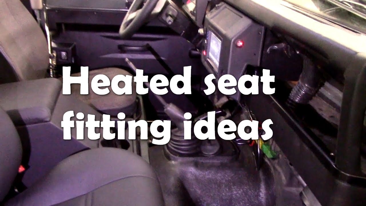 Some ideas on fitting heated seat wiring - YouTube