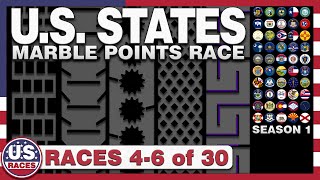 U.S. States Marble Points Race 4-6 of 30 - Video 2 of 10