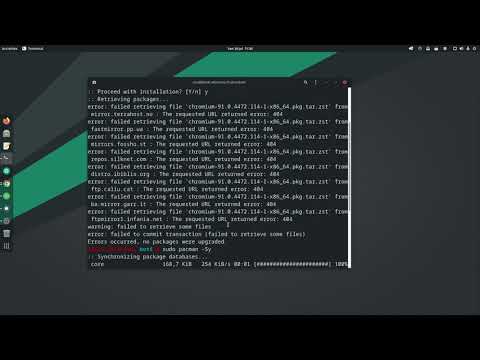 How to fix Requested URL returned error:404 at Manjaro Linux