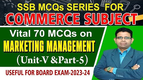 Vital 70 Marketing Management MCQ #pgtcommerce #bba #bcom #nta #mcom #mba