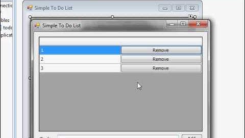 Developing a Simple To Do List Application