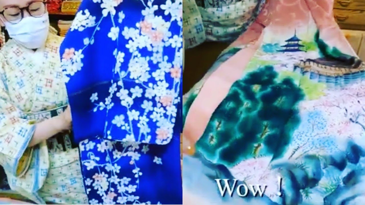 着物Vlog】まるで絵画作品‼️紅絹(もみ)アンティーク着物特徴 Nippon