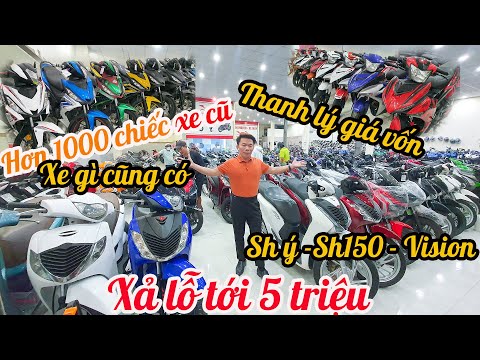 Video TRÙM XE CŨ BÌNH DƯƠNG THANH LÝ 1000 chiếc SH 150 SH Ý... - youtube