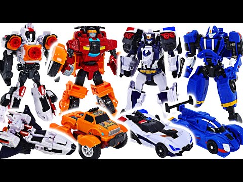 Tobot V mini transform robot Monster, Captain Police, Rocket, Speed appeared! | DuDuPopTOY