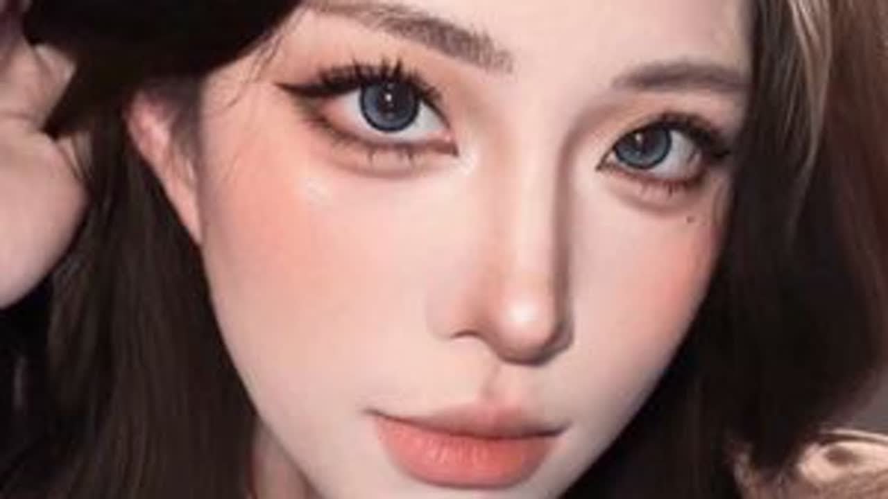 新手详细讲解版全妆跟练 | 很好拍的高智感亚裔妆！ 淡颜有效放大五官