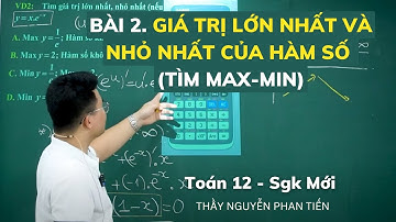 Bài 2. Giá Trị Lớn Nhất - Nhỏ Nhất của Hàm Số - Toán 12 (Sgk Mới) || Thầy Nguyễn Phan Tiến