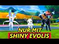 Ich spiele Schild NUR MIT SHINY EVOLIS durch