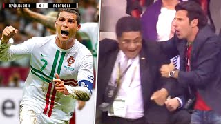 The day Cristiano Ronaldo made Figo and Eusebio happy