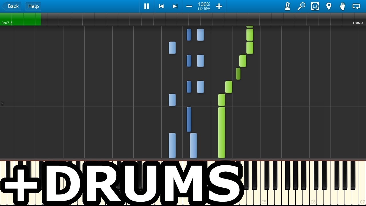 Piano Tiles 2 - Dolls and Bear Dancing-Adapted (Synthesia) +MIDI