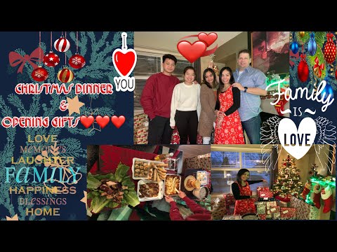 CHRISTMAS DINNER/GIFT OPENING ❤️THANKS SANTA HABIBI❤️WE LOVE YOU❤️❤️❤️
