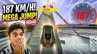 187 🔥Km/h Mega Jump 😱Insane Gaming video New🎯 Challenge #car #gaming #cartoon #video 
