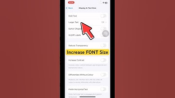 How to Increase FONT Size in Iphone ? #shorts #trending #ytshorts #iphone #nowmatic
