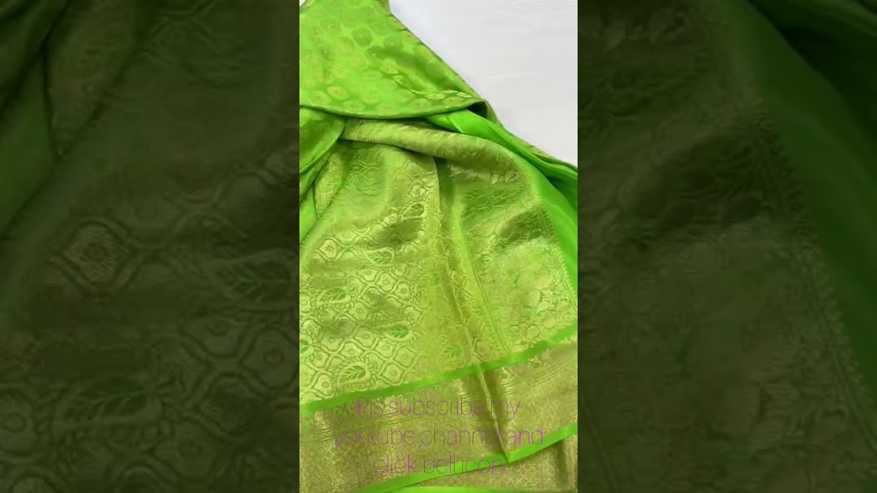 Trendy heavy quality brocade handloom silk sarees with silk tag - YouTube