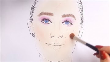 Saoirse Ronan Makeup Tutorial - Face Chart