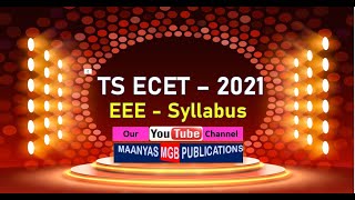 TS ECET - 2021: EEE SYLLABUS