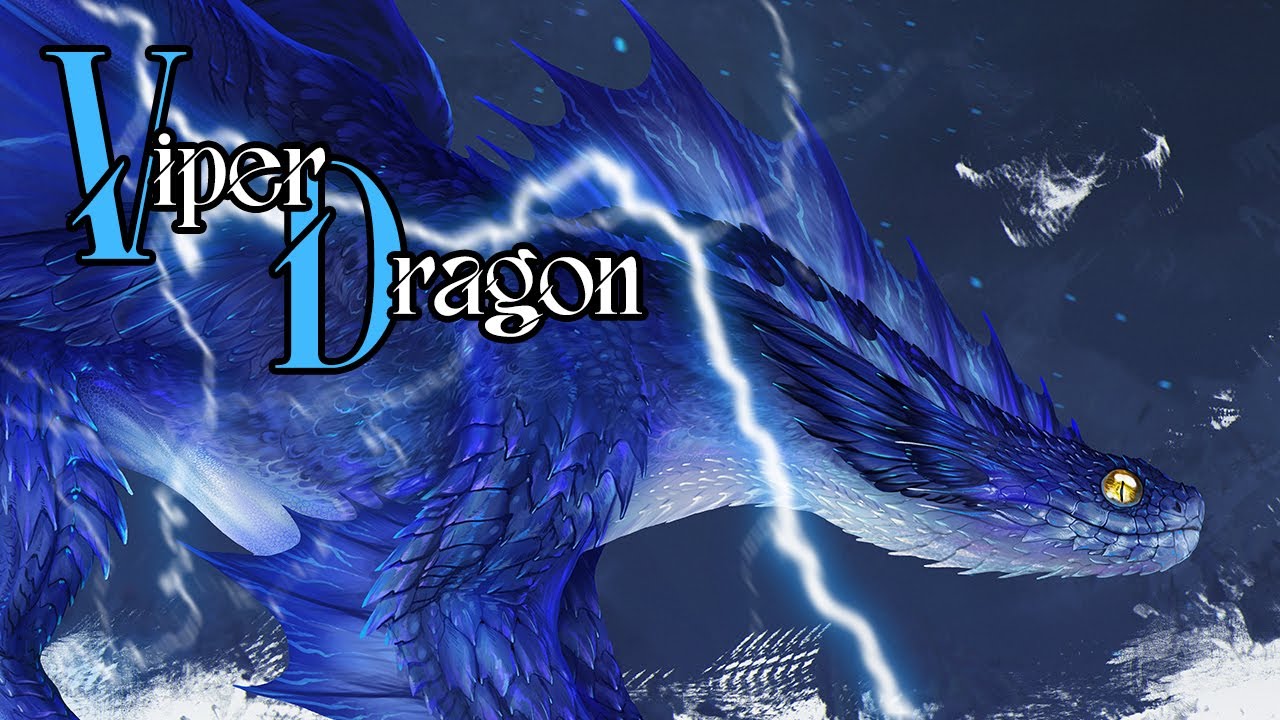 Viper Dragon Design 🐍⚡ // Digital painting no. 162