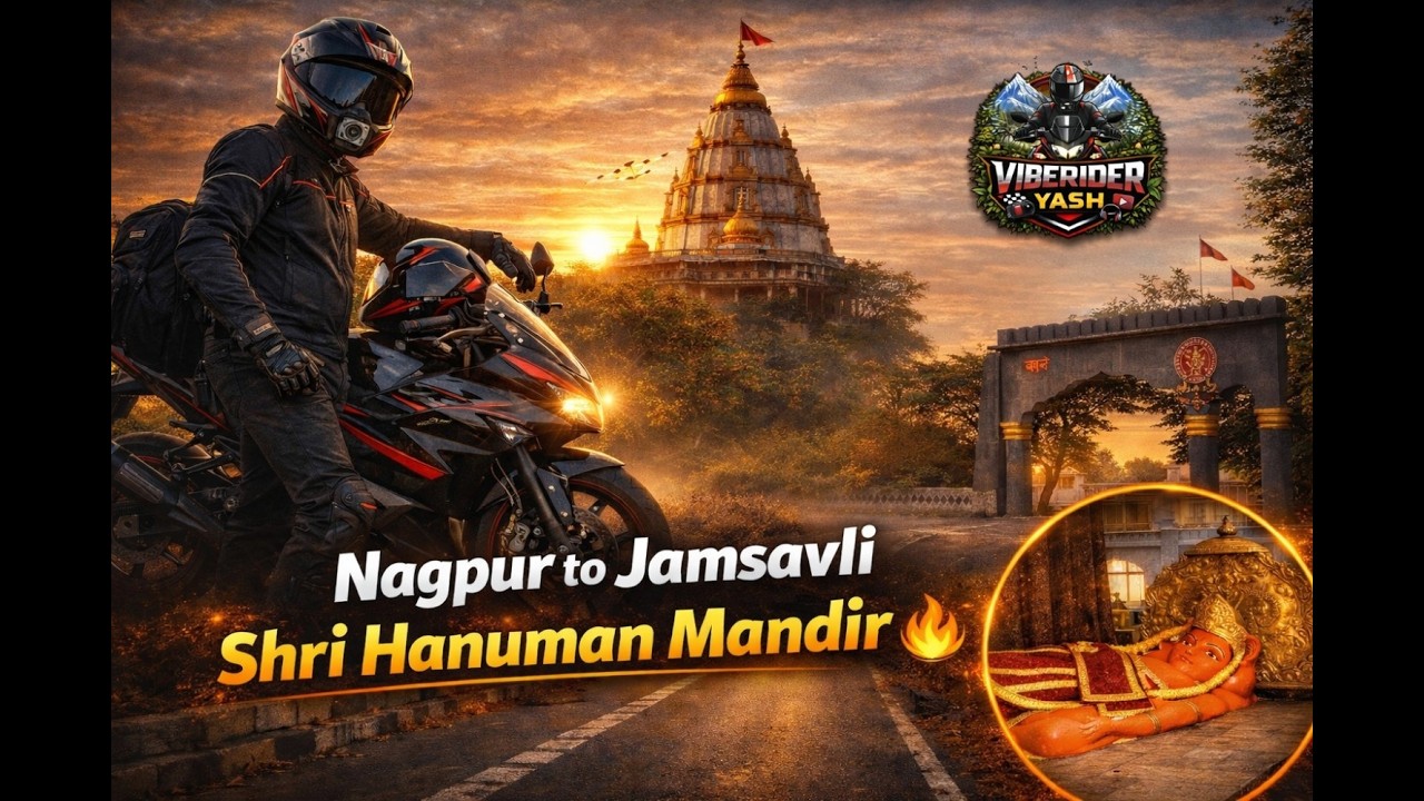 My First Motovlog 🙏 | Nagpur to Jamsavli Hanuman Mandir Ride | Pure Vibes