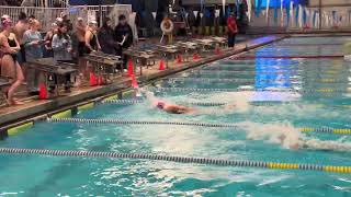 Sarah Thomas closes out Chatham s winning 200 medley relay win