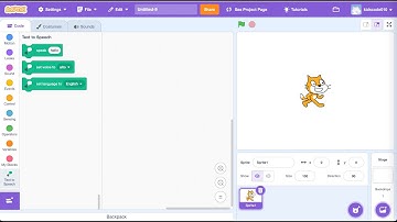 Using Text to Speech on scratch