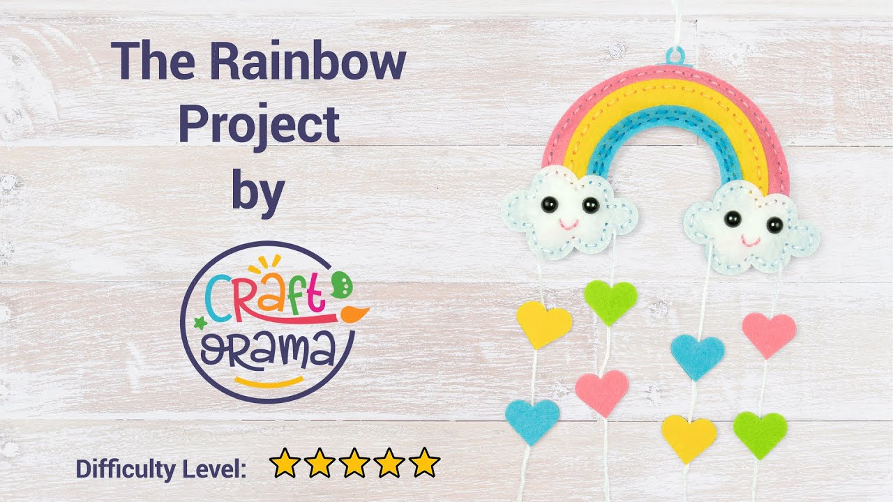 Craftorama Felt Rainbow (Step by Step Tutorial)