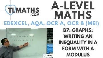 A-Level Maths B7-13 Graphs: Writing an Inequality in a form with a Modulus