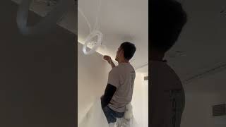 Star ceiling installation || stretch ceiling with fiber optics