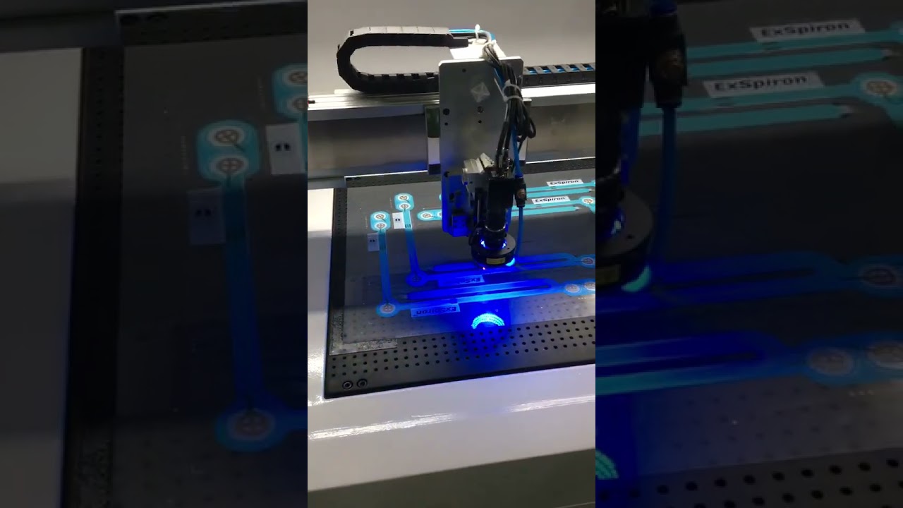 Precision Visual Positioning Laser Control System + Medical film cutting