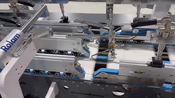 Rolam high speed GS folder gluer testing details--crash lock bottom 6 corners #machine #packaging