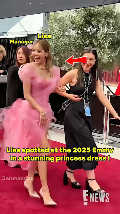 Lisa at the 2025 Emmys in her princess dress  #blackpinkedit #lalisa