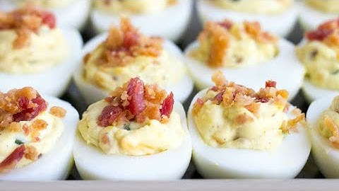Bacon Jalapeno Popper Deviled Eggs